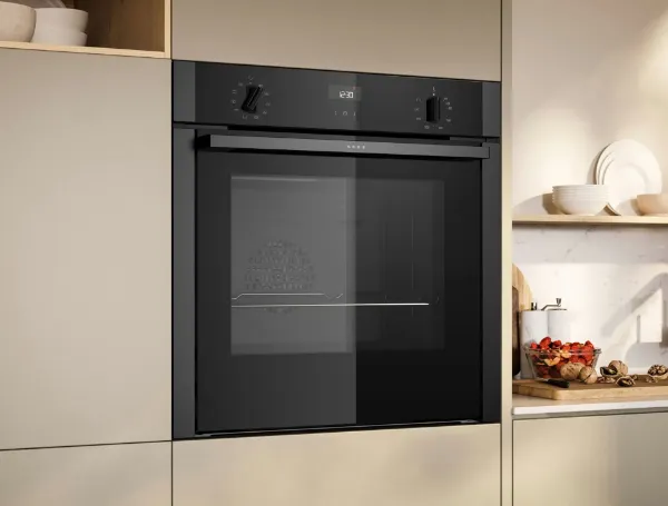 Neff B3ACE4AG3B 59.4cm Built In Electric Single Oven - Graphite Grey_closed door
