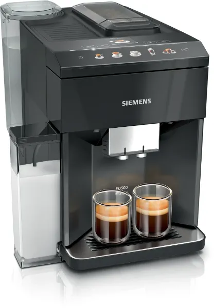 Siemens TQ515GB9, Bean to cup coffee machine EQ500 integral Piano black, Removable water tank main