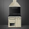 Smeg TR93IP2 90cm Victoria Electric Range Cooker Cream with hood