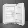 Smeg FAB10RWH6 55cm 50s Style Fridge Freezer Minibar Right Hand Hinge In White_open
