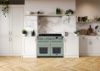 Rangemaster 15255 Estel Deluxe 110 Dual Fuel Range Cooker in Mint with Chrome Trim - ESDLB110DFPMNT/CM1_room view