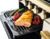 Rangemaster 18148 Estel Deluxe 110 Dual Fuel Range Cooker in Misty Blue with Antique Brass Trim - ESDLB110DFPMSB/AB1_grill
