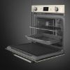 Smeg SOP6900TP 60cm Victoria Pyrolytic Single Oven Cream shelves 2
