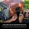 Ninja OO101UKCOVKIT Ninja Woodfire Outdoor Oven with Grill Cover & Woodfire Pellets - Terracotta/Steel_includes pellets