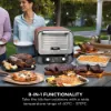 Ninja OO101UKCOVKIT Ninja Woodfire Outdoor Oven with Grill Cover & Woodfire Pellets - Terracotta/Steel_8-in-1 functionality