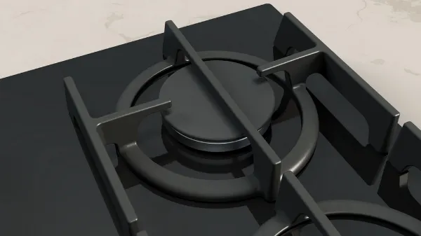 Neff T26PIP4S0 59cm Gas Hob - Black_burner