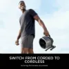 Shark 307FA050UK FlexBreeze HydroGo outdoors & indoors misting Fan - Cool Grey, Charcoal_switch from corded to cordless