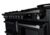 Rangemaster 15146 Estel Deluxe 110 Dual Fuel Range Cooker with Proving Drawer in Gloss Black with Chrome Trim - ESDLO110DFPGBL/CM1_controls