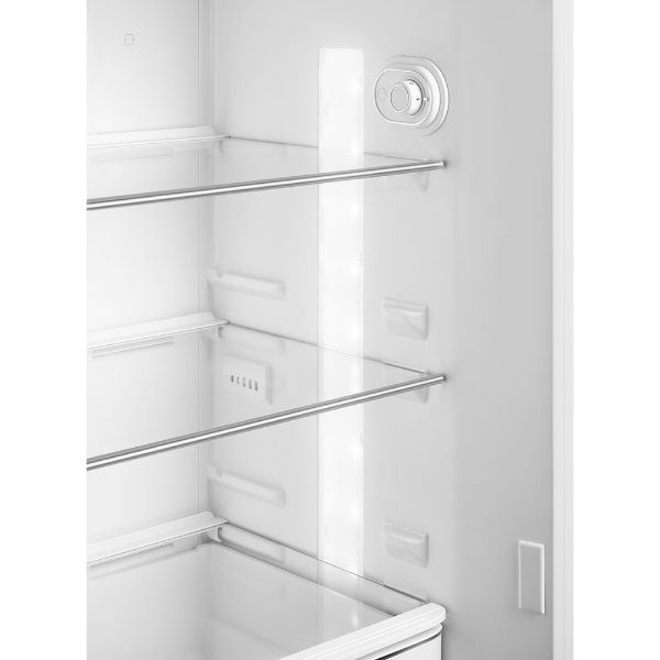 Smeg FAB30RPG5UK 60cm 50s Style Fridge Freezer Right Hand Hinge In Pastel Green_insidemain