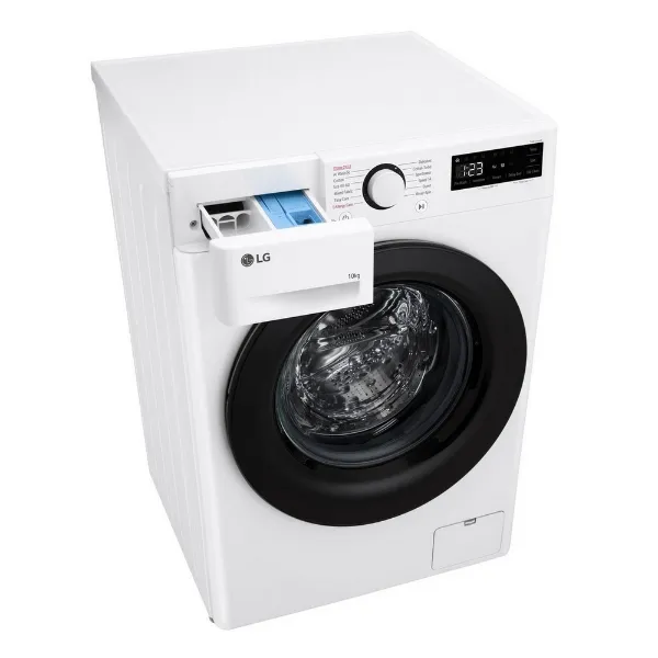 LG F4Y510WBLN1 10kg 1400 Spin Washing Machine - White_from above drawer open