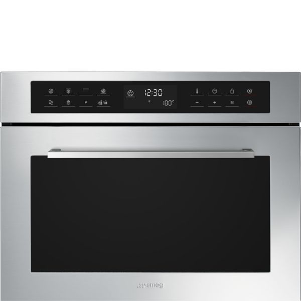 Smeg SF4400MCX1 Compact 45cm Cucina Combi Microwave in Stainless Steel main