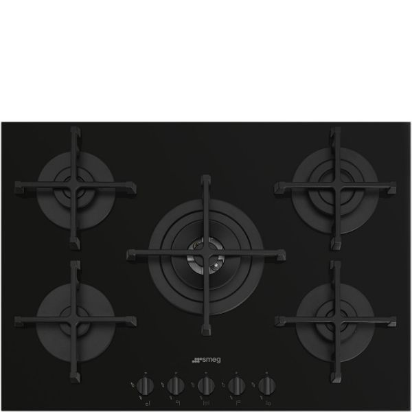 Smeg PV275B 72cm Gas on Glass Hob Black main 