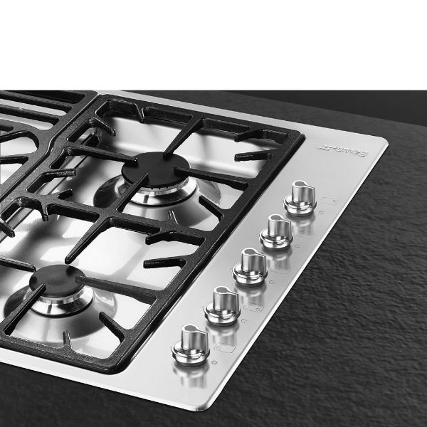 Smeg PGF95-4 87cm Classic Gas Hob Stainless Steel knobs 2