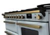Rangemaster 18106 Estel Deluxe 110 Dual Fuel Range Cooker with Proving Drawer in Misty Blue with Antique Brass Trim - ESDLO110DFPMSB/AB1_controls