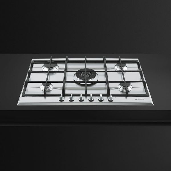 Smeg P272XGH 75cm Cucina Gas Hob Stainless Steel counter
