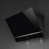 Smeg KV28N 80cm Angled Chimney Hood Black mounted