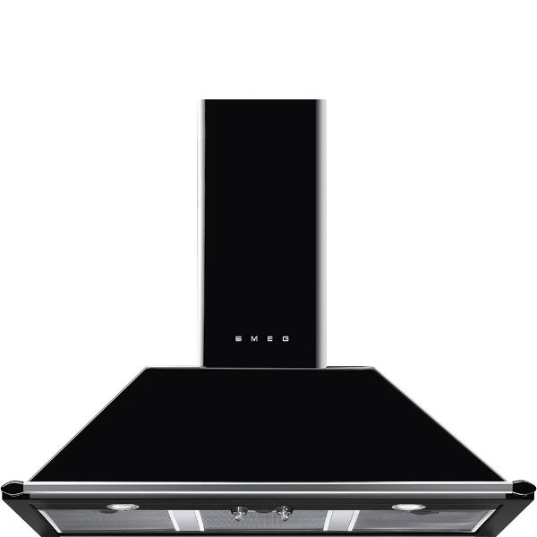 Smeg KT100BLE 100cm Victoria Chimney Hood Black main