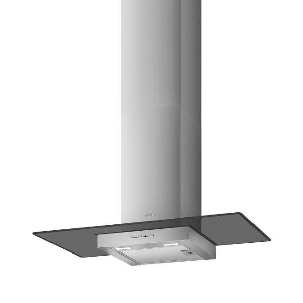 Smeg KBT900VE 90cm Chimney Hood Stainless Steel & Glass main 3