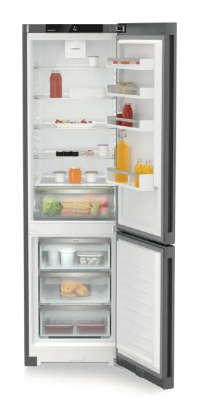 Liebherr CNdgc 5703 Pure NoFrost Combined Freestanding Fridge Freezer with EasyFresh in Dark Grey_interior full