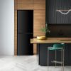 Montpellier MNF167EBK 55cm No Frost  Fridge Freezer in Black_room view
