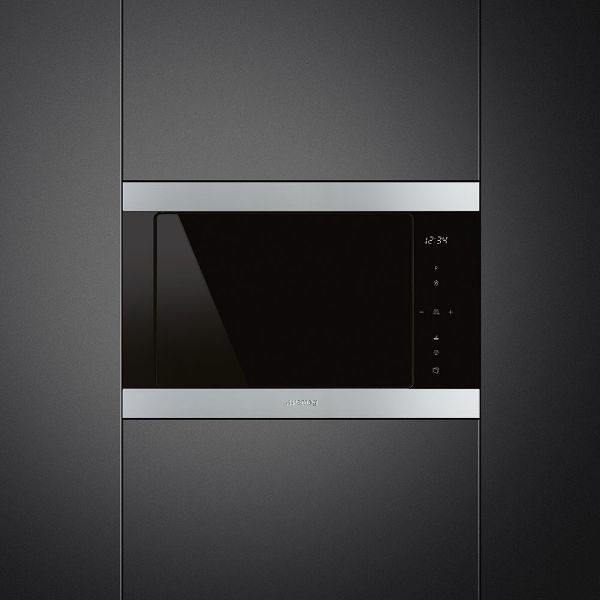 Smeg FMI325X Classic 25 Litre Built In Microwave with Grill in Stainless Steel integrated