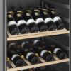 Smeg SCV115GS 60cm Freestanding Classic Wine Cooler with Left Hand Hinge SS shelves 2