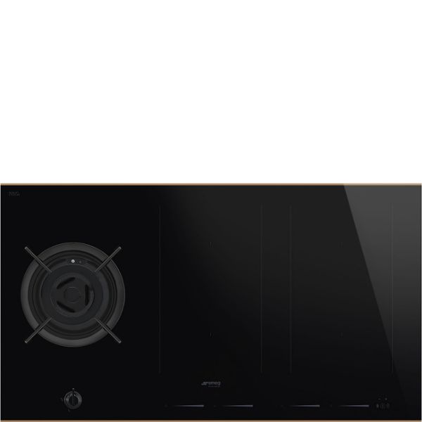 Smeg PM6954R 90cm Dolce Stil Novo Mixed Fuel Auto Vent 2.0 Hob with Copper main
