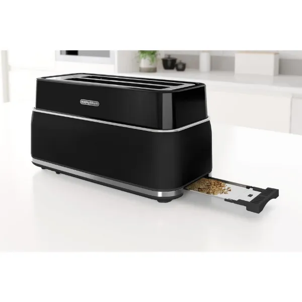 Morphy Richards 245744 Signature 4 Slice Toaster - Black_tray