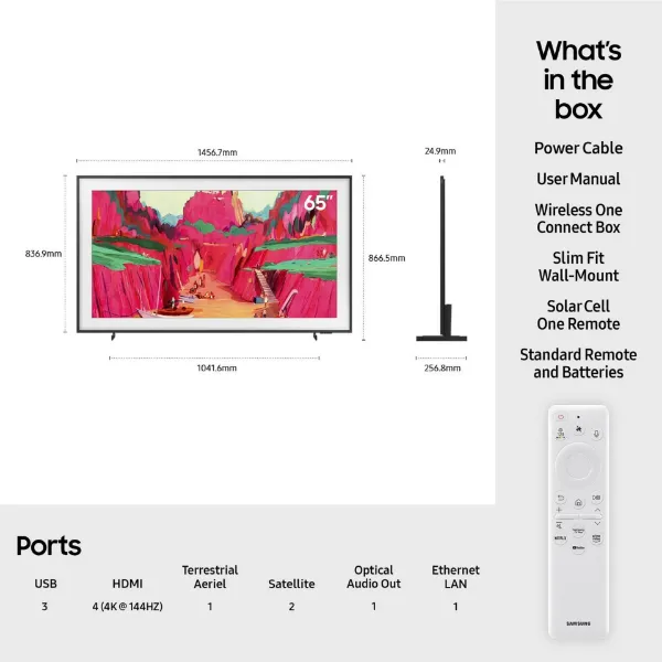 Samsung QE65LS03FWUXXU 65" 4K Neo QLED The Frame Pro TV_contents