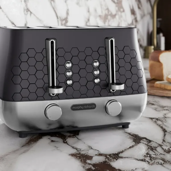 Morphy Richards 243020 Cassini 4-Slice Toaster Moonless Night - Black_product 2