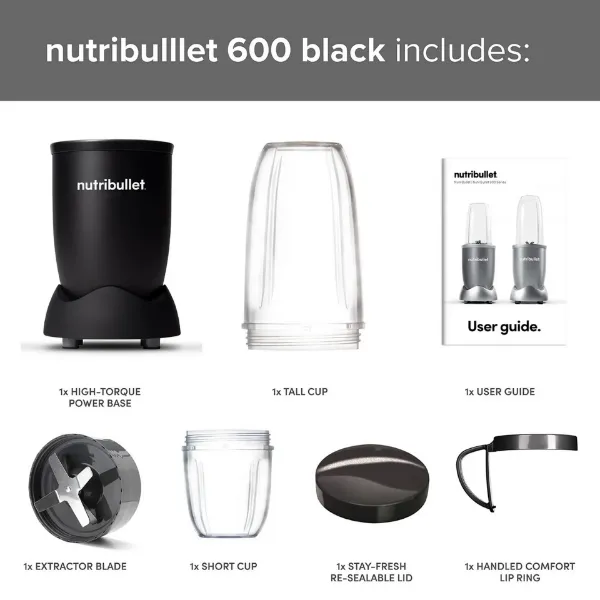 Nutribullet 02548 600 Series Blender - Black_parts
