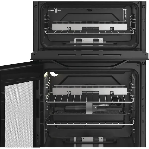 Hotpoint HDG5GCB 50cm Gas Double Cooker - Black_inside
