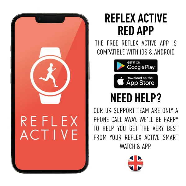 Reflex Active RA23-2170 Series 23 Black Smart Calling Watch - Black_app