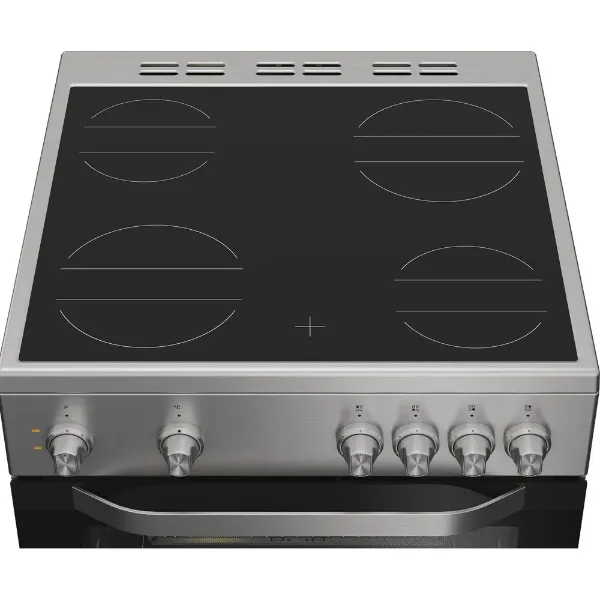 Hotpoint H6V5KMX/UK 60cm Electric Single Cooker with Multiflow - Stainless Steel_hobs