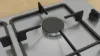 Bosch PBP6B5K60 Series 2, Gas hob, 60 cm, Stainless steel hob