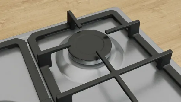 Bosch PGQ7B5K90 Series 4, Gas hob, 75 cm, Stainless steel hob