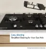 Bosch PCQ7A5I90 Series 6, Gas hob, 75 cm, Stainless steel feature