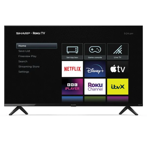 Sharp 2T-C40GD2225K 40" Full HD Frameless Smart Roku TV_apps