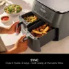 Ninja DZ300UK 7.6 litre 6-in-1 Dual Zone Air Fryer - Gun Metal Grey_sync