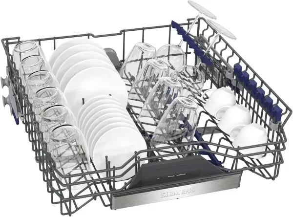 Siemens SN25EC13CE iQ500 60cm Freestanding Dishwasher in Brushed Black Steel Anti-fingerprint_upper basket