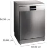Siemens SN27TI02CE iQ700 60cm Freestanding Dishwasher in Brushed Steel Anti-fingerprint_dimensions