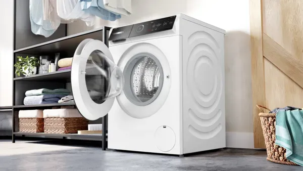 Bosch WGB256A2GB Series 8, Washing machine, front loader, 10 kg, 1400 rpm, White open