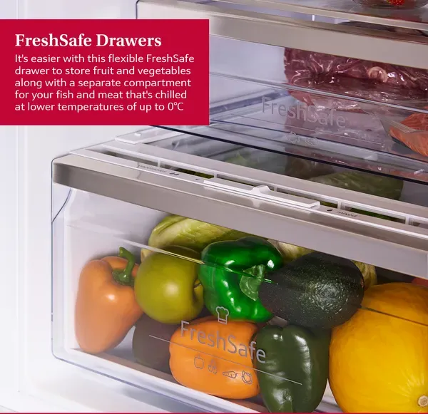 Neff KI7962FD0G N 50 Built-in fridge-freezer with freezer at bottom 193.5 x 55.8 cm flat hinge feature 3