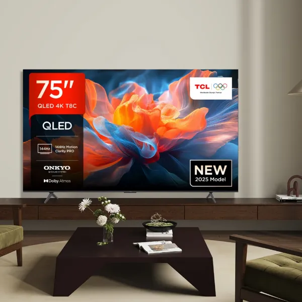 TCL 75T8C-UK 75" 4K QLED HDR Ultra HD Google TV_main