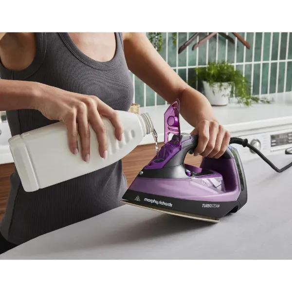 Morphy Richards 303140 Turbosteam 2800W Steam Iron - Purple_water
