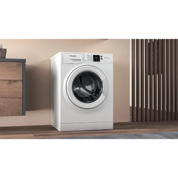 Hotpoint NSWF846WUK AntiStain WASHING MACHINE 8KG - White - A main 2