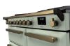 Rangemaster 18094 Estel Deluxe 100 Induction Range Cooker in Mint with Antique Brass Trim - ESDL100EIPMNT/AB1_controls