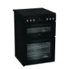 Hotpoint HDE6VDC2B1 60cm Double Oven Electric Cooker with Ceramic Hob - Black_angled