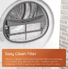 Hotpoint CHD93MWWUK 9kg 60cm Heat Pump Tumble Dryer with PetHairCare_easy clean filter