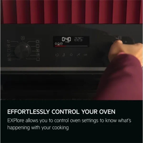 AEG OS6AB50AK 6000 SenseCook Aqua Clean Built-in Single Electric Oven_controls
